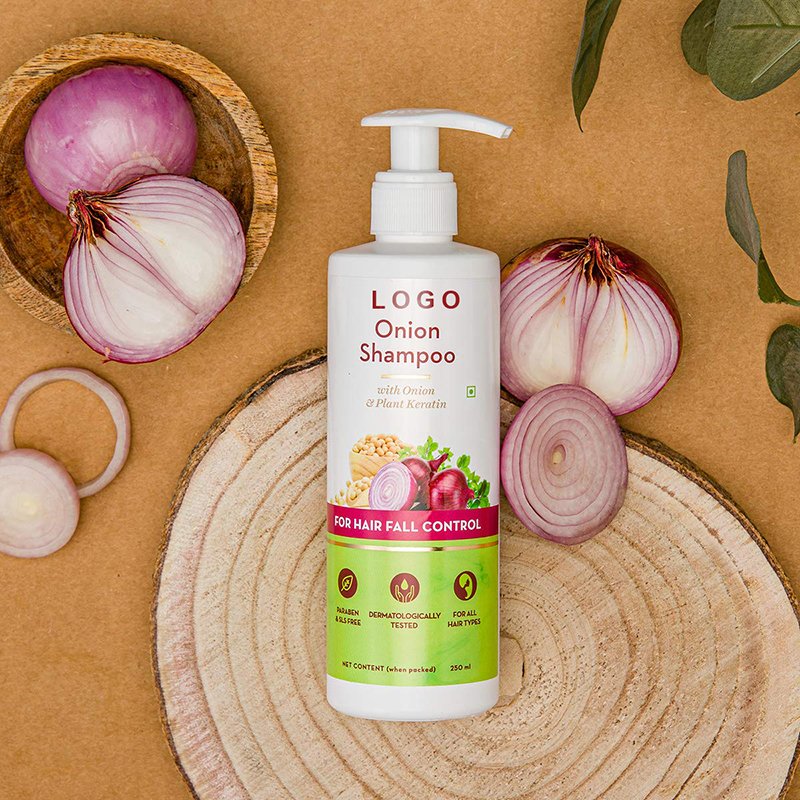 Private Label Onion Keratin Growth Healthy Smooth Natural Organic Anti Hair Loss Fall Shampoo