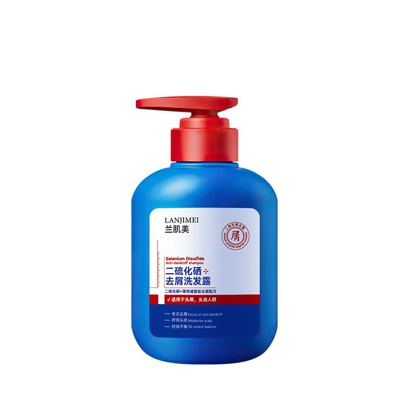 Professional Dandruff Removal Improve Dry Hair Dense Foam Deep Cleaning Refreshing Selenium Disulfide Anti-Dandruff Shampoo