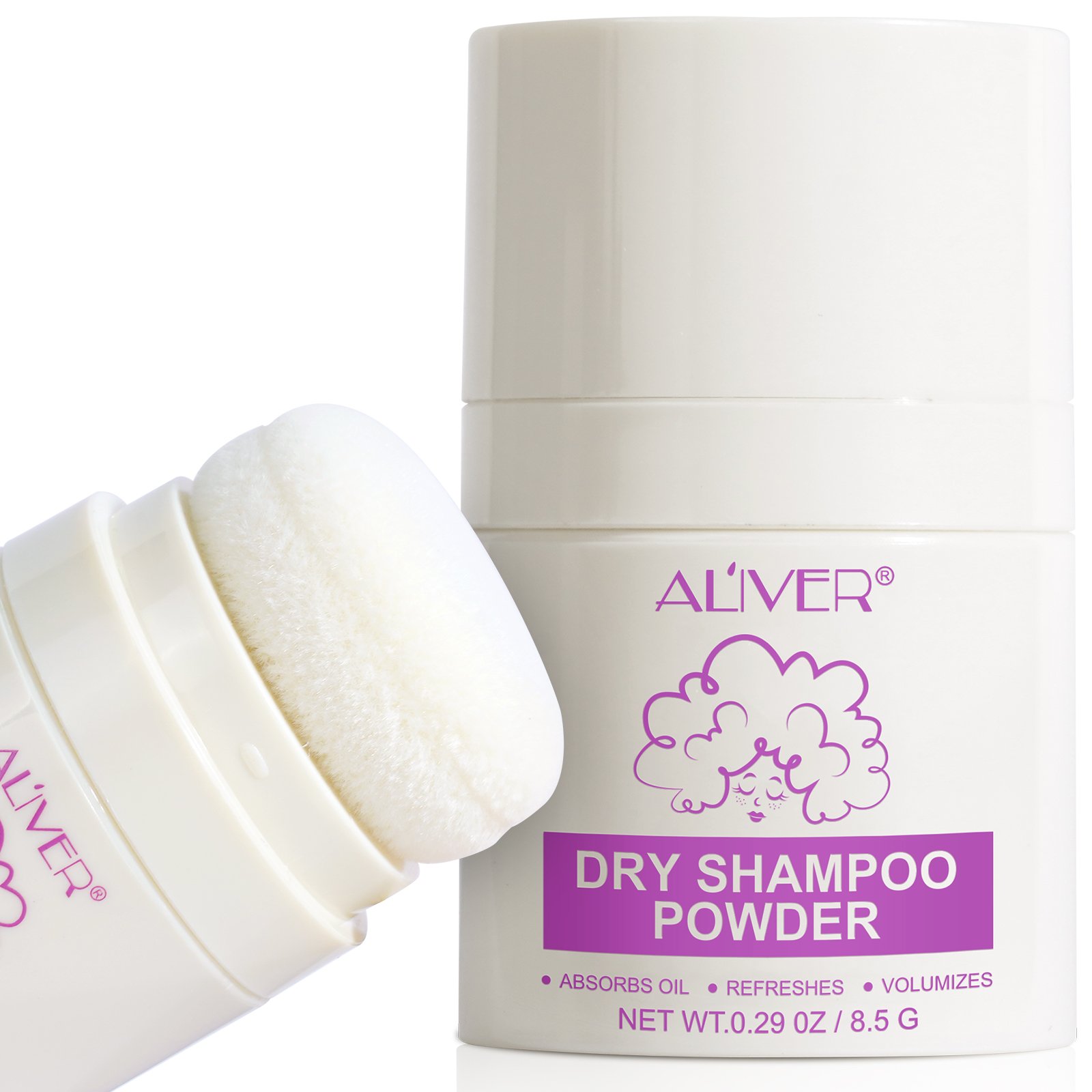 ALIVER absorbs oil refreshes 8.5g private label powdered dry shampoo manufacturers dry shampoo powder eco friendly