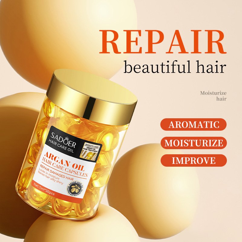 SADOER Argan oil hair care essential oil dyed curly straight conditioner shampoo dry hair care essential oil