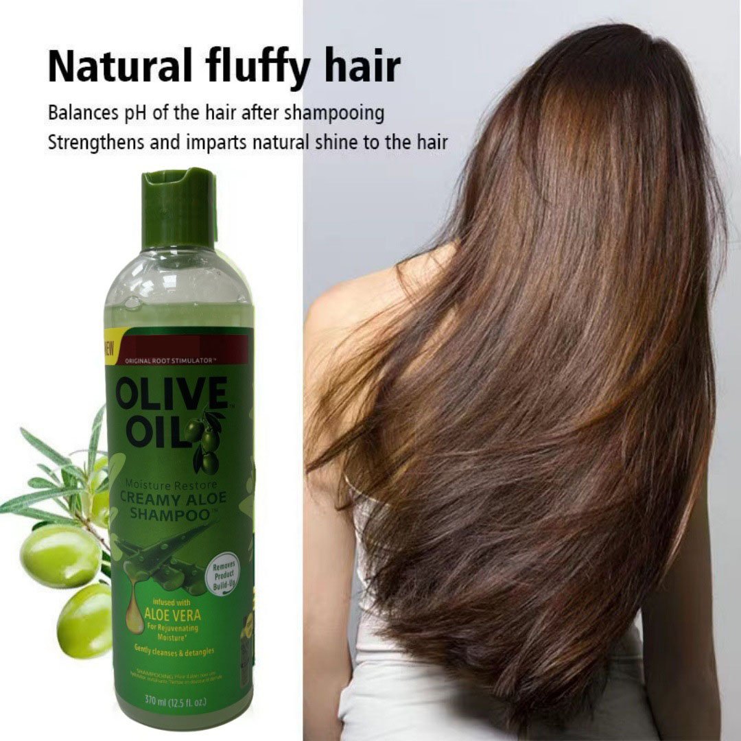 Cassilis new olive oil creamy aloe shampoo370ml vera for rejuvenating moisture gently cleanses detangler best shampoo