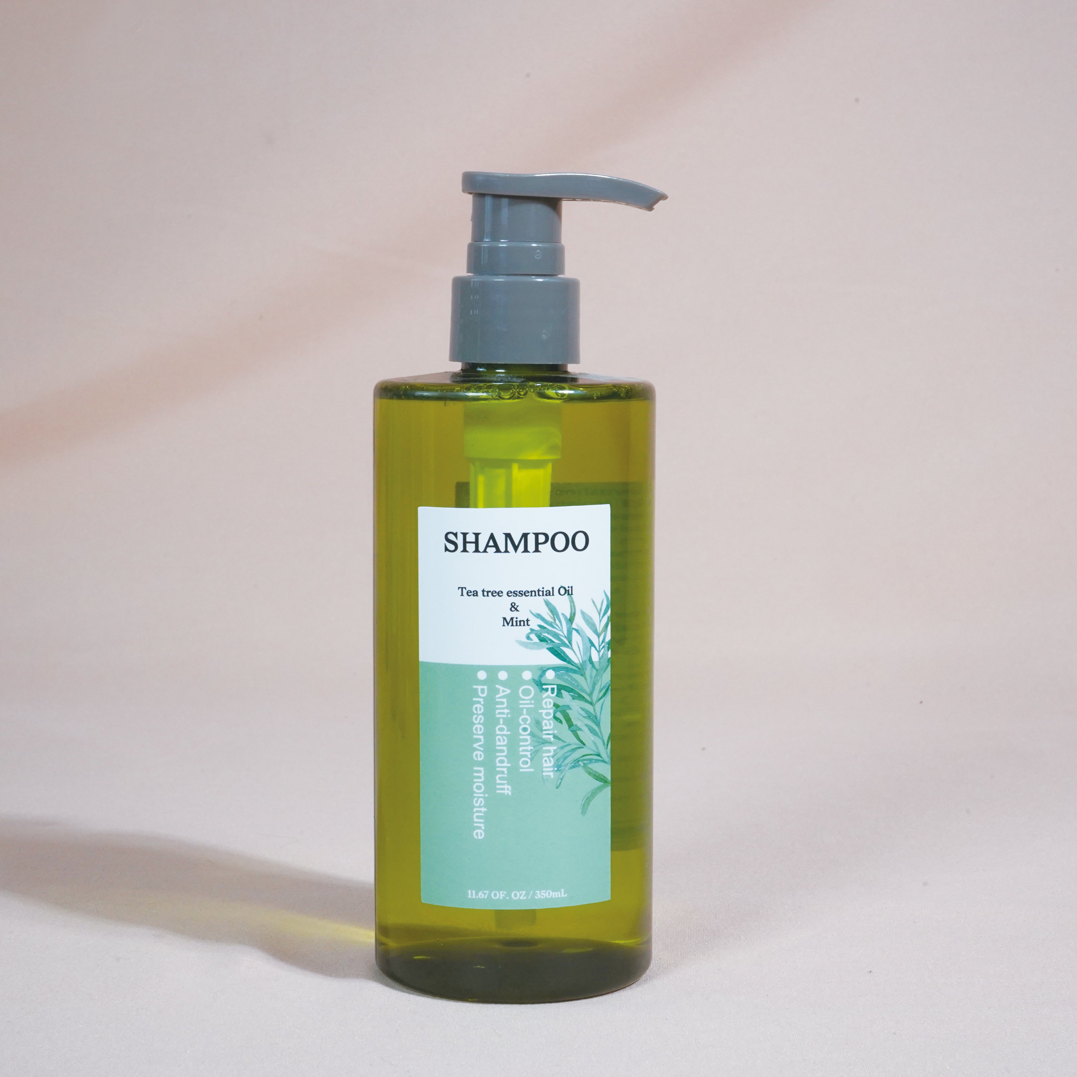 OEM Custom Wholesale Natural Hair Grow Mint Tea Tree Oil Shampoo Private Label Hair Loss Shampoo Hair Growth Oil Shampoo