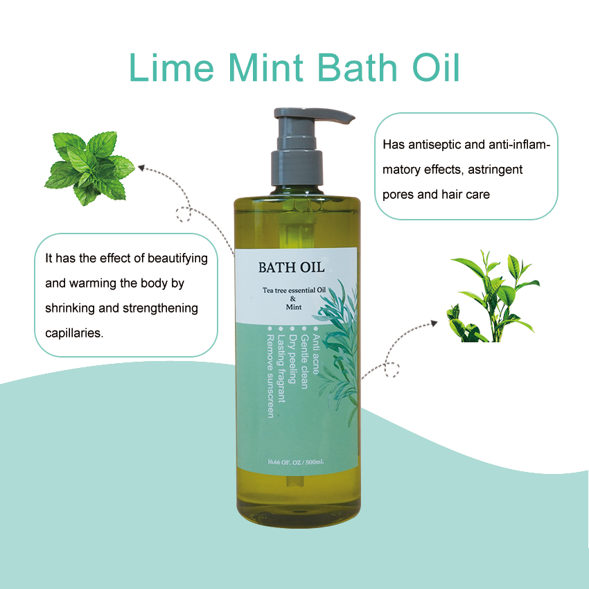 OEM Custom Wholesale Natural Hair Grow Mint Tea Tree Oil Shampoo Private Label Hair Loss Shampoo Hair Growth Oil Shampoo