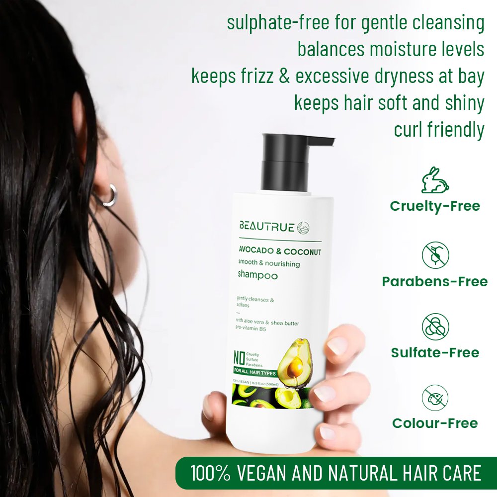 Factory Custom Natural Vegan Avocado Coconut Oil Smooth Nourishing Shampoo And Conditioner For Hair Care Moisturizing Treatment