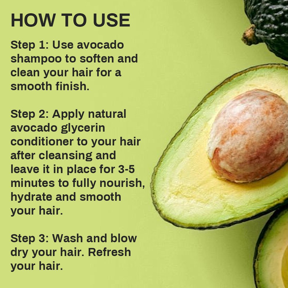 Factory Custom Natural Vegan Avocado Coconut Oil Smooth Nourishing Shampoo And Conditioner For Hair Care Moisturizing Treatment