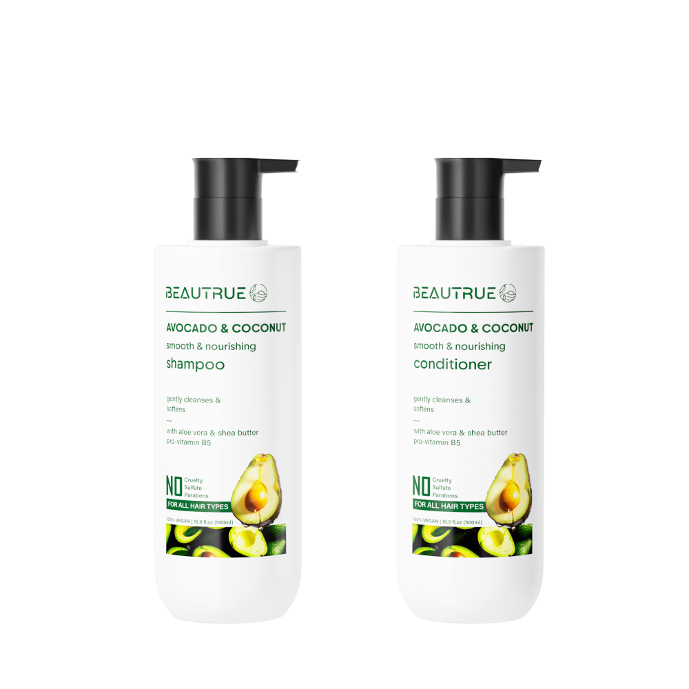 Factory Custom Natural Vegan Avocado Coconut Oil Smooth Nourishing Shampoo And Conditioner For Hair Care Moisturizing Treatment