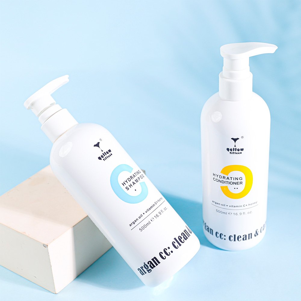 Wholesale OEM Hair Care Set Morocco Argan Oil Organic Hair Hydrating Shampoo And Conditioner Set Vitamin C Moisturizing Shampoo