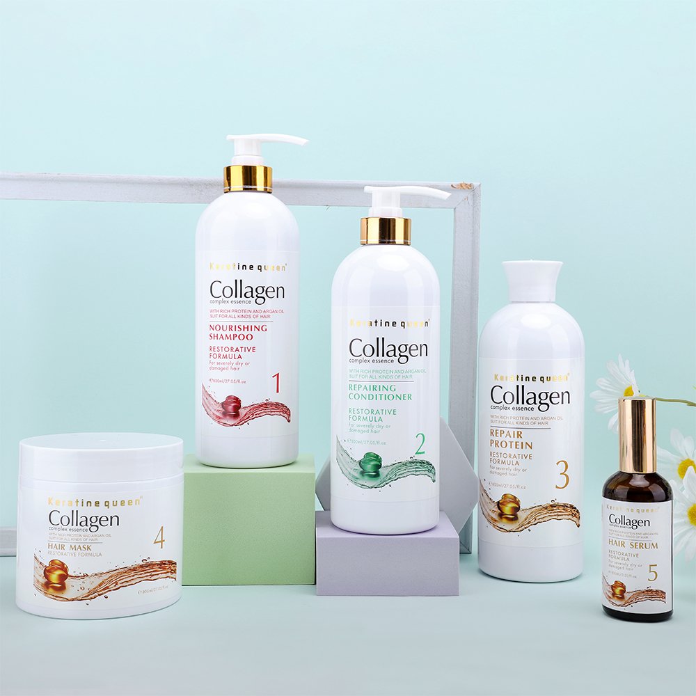 Factory OEM Best Price Custom Organic Natural Keratin Hair Care Sets Private Label Collagen Hair Shampoo and Conditioner