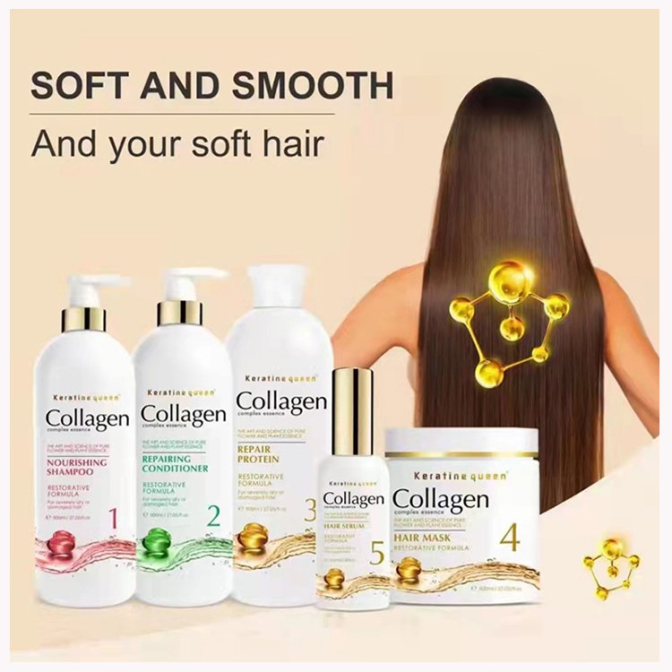 Factory OEM Best Price Custom Organic Natural Keratin Hair Care Sets Private Label Collagen Hair Shampoo and Conditioner