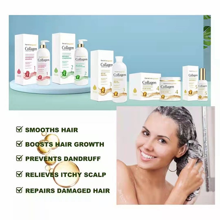 Factory OEM Best Price Custom Organic Natural Keratin Hair Care Sets Private Label Collagen Hair Shampoo and Conditioner