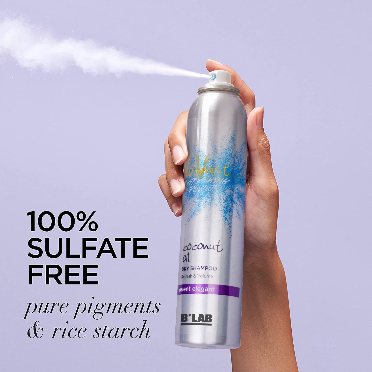 Private label dry shampoo powder mist matte hair look vegan organic texturizing and volumizing for all hair dry shampoo spray
