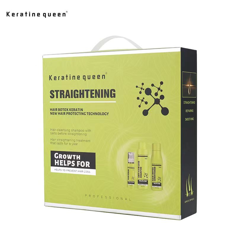 Private Label OEM/ODM 100% Natural Organic keratin shampoo set wiht leave in conditioner