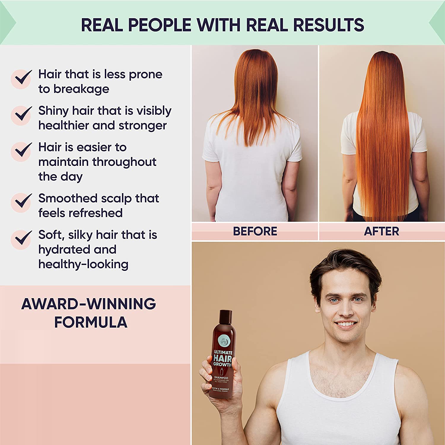 New arrival hot selling private label hair care growth biotin shampoo and conditioner nature organic hair growth shampoo