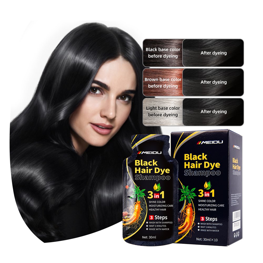 Meidu natural color shampoo for black hair