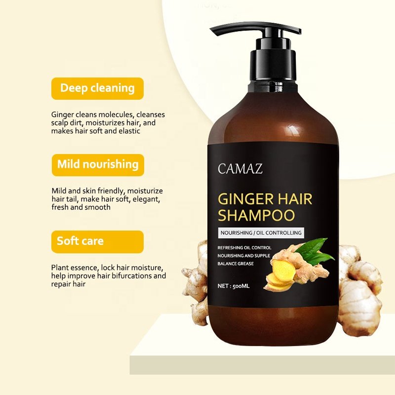 Ginger Shampoo hair growth products Organic Anti Hair Loss head and shoulder Ginger Hair Shampoo