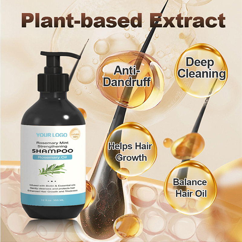 New Arrival Organics Deep Cleansing Strengthen Hair Women Rosemary Hair Shampoo for Weak and Brittle Hair