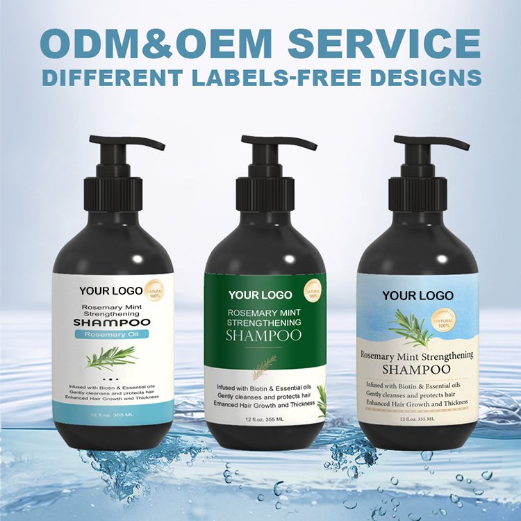 New Arrival Organics Deep Cleansing Strengthen Hair Women Rosemary Hair Shampoo for Weak and Brittle Hair