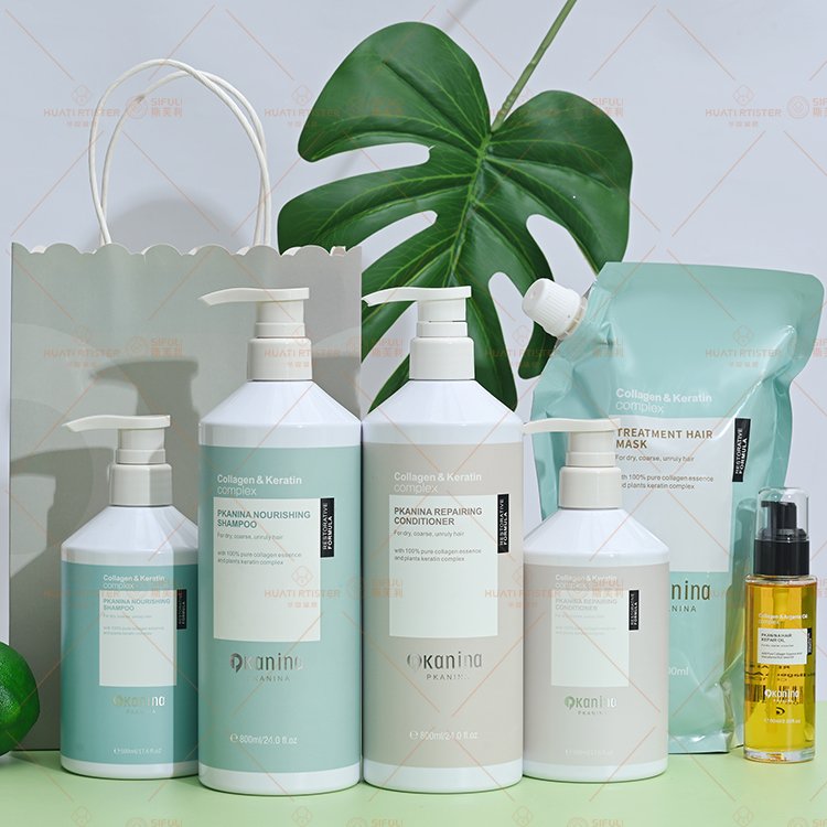 Huati Sifuli kanina soft hair anti gray leave in shampoo set curl shampoo and conditioner cream for hair