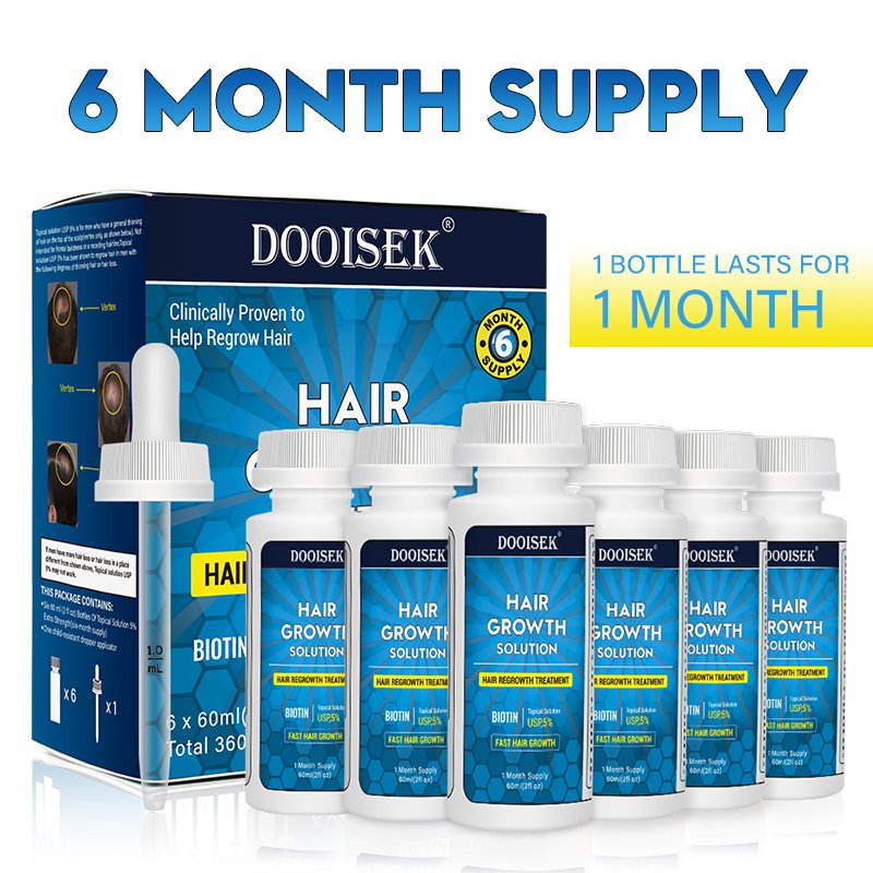 Super Fast Hair Growth Serum Tonic Hair Growth 60ml DOOISEK 5% Hair Growth Oil SERUM