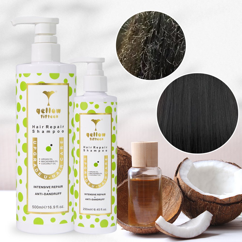 Custom Logo Private label Moisturizing Repair Damaged Dry Hair Conditioner and Shampoo Essential Oil Hair Care Set