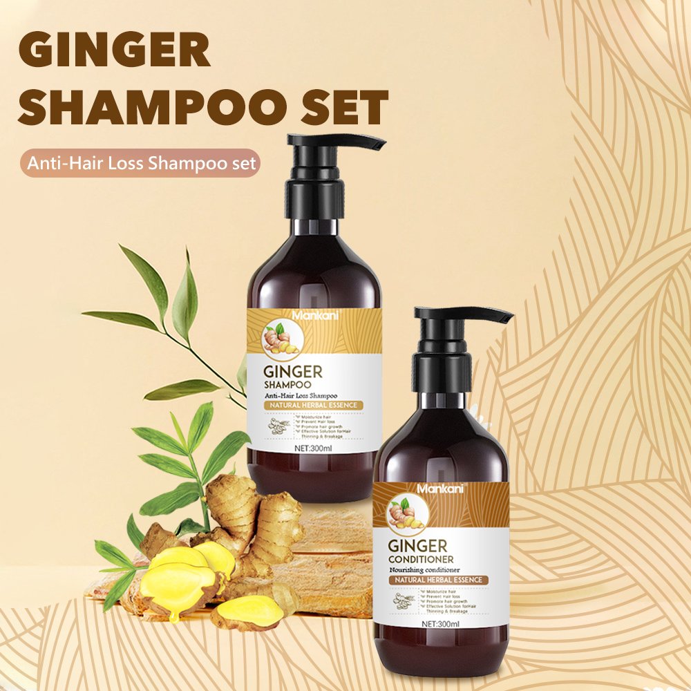 OEM 300 ml Ginger Hair Shampoo Oil Control Anti-hair Loss Hair Care Shampoo And Conditioner Wholesale