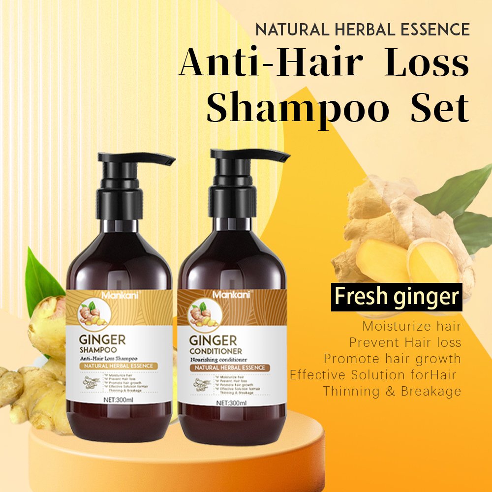 OEM 300 ml Ginger Hair Shampoo Oil Control Anti-hair Loss Hair Care Shampoo And Conditioner Wholesale