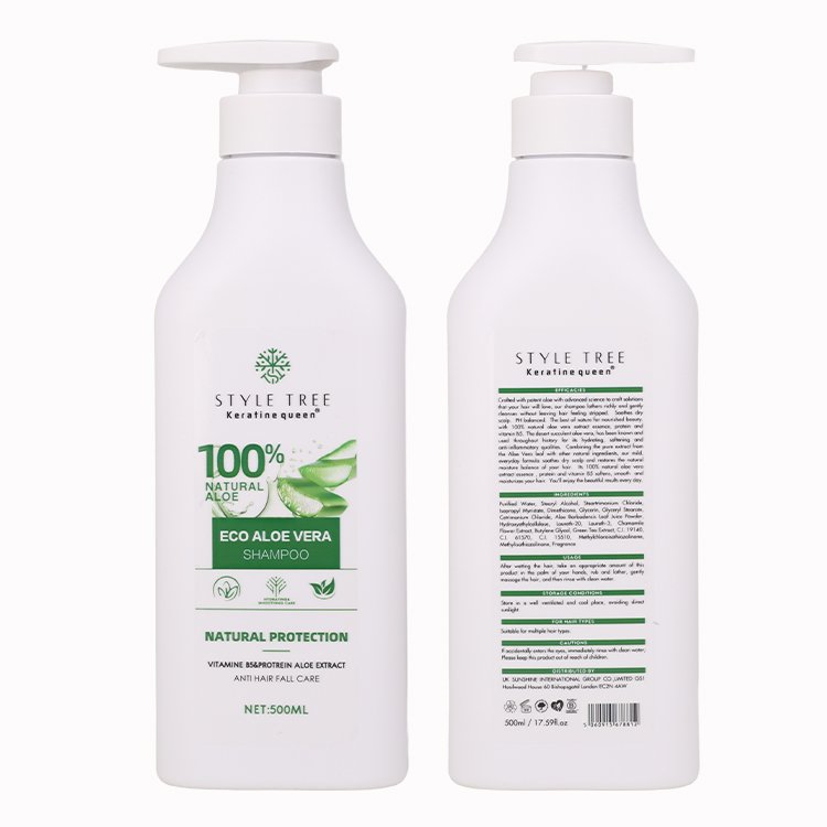 New Arrival 500ml Daily Hair Care Moisturizing Repairing Biotin Organic Aloe Vera Anti Dandruff Shampoo for Thinning Hair
