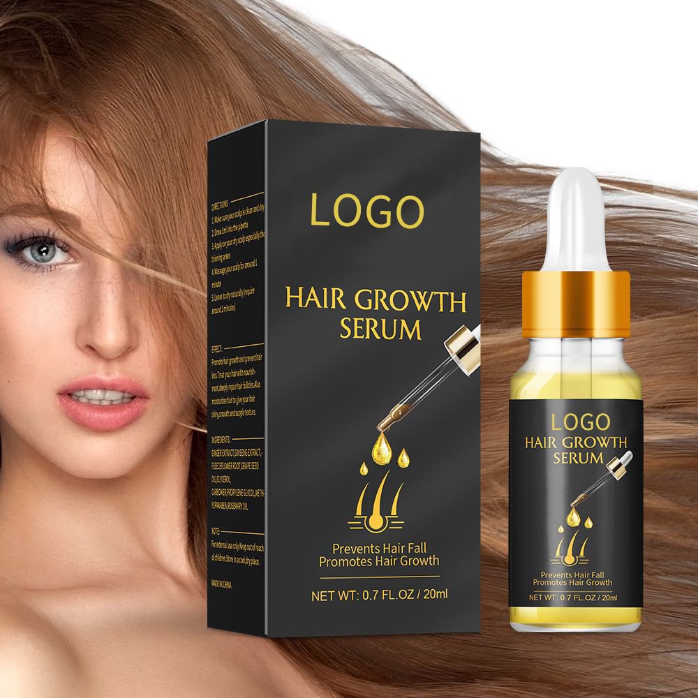 ShangMei OEM dropper glass bottle hair growth oil organic serum tonic natural softee hair growth oil Serum