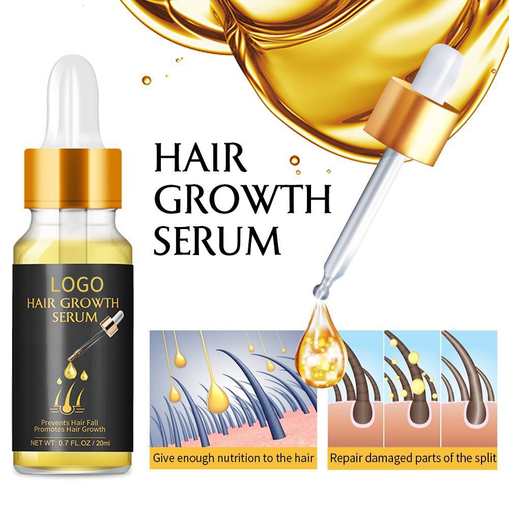 ShangMei OEM dropper glass bottle hair growth oil organic serum tonic natural softee hair growth oil Serum