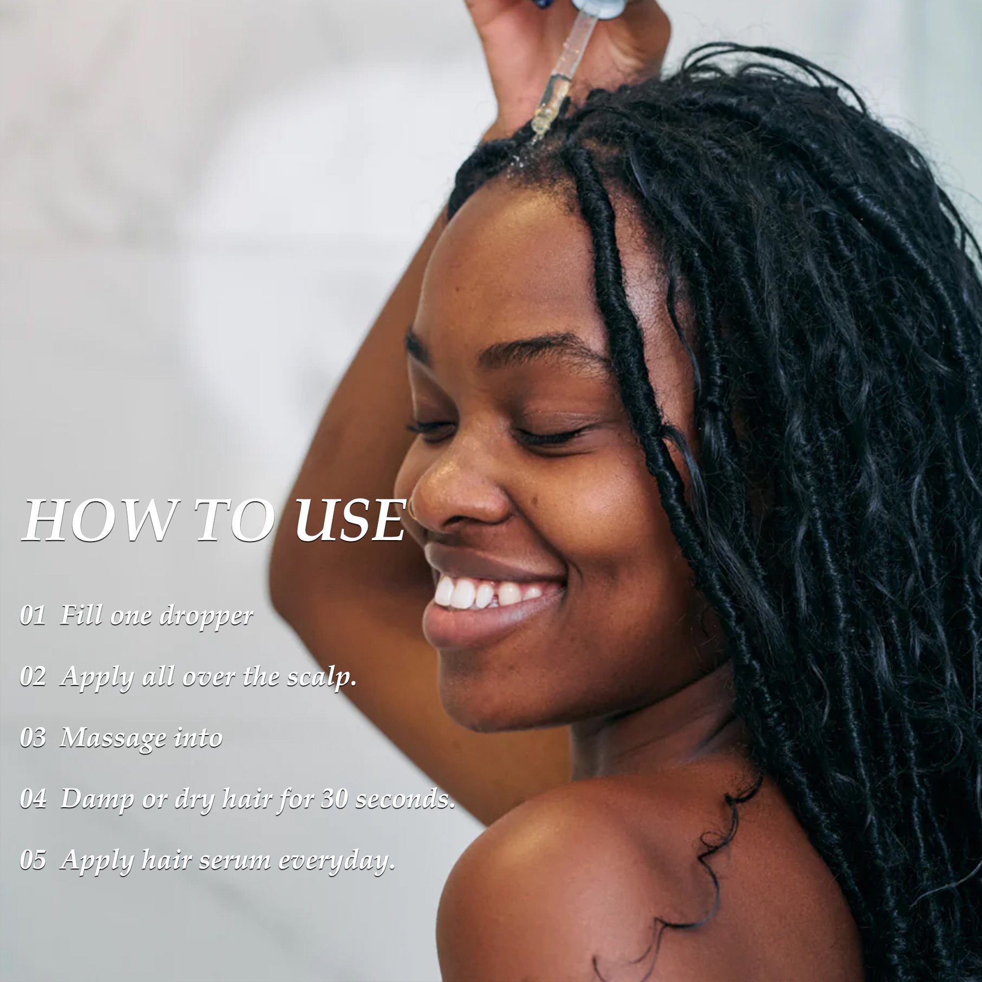 30ml Organic Formula Hair Serum Nourishing, Fuller Looking & Get Thicker Hair,Hair Growth Serum