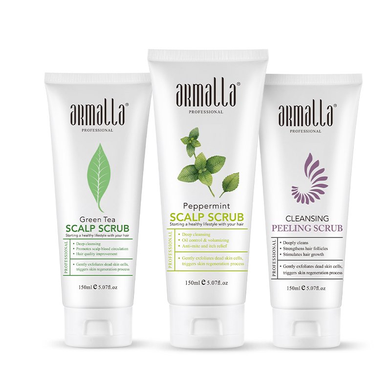 Private Label Anti Dandruff Hair Shampoo Scalp Care Detox Treatment Peeling Rosemary Mint Clarifying Hair Scalp Scrub