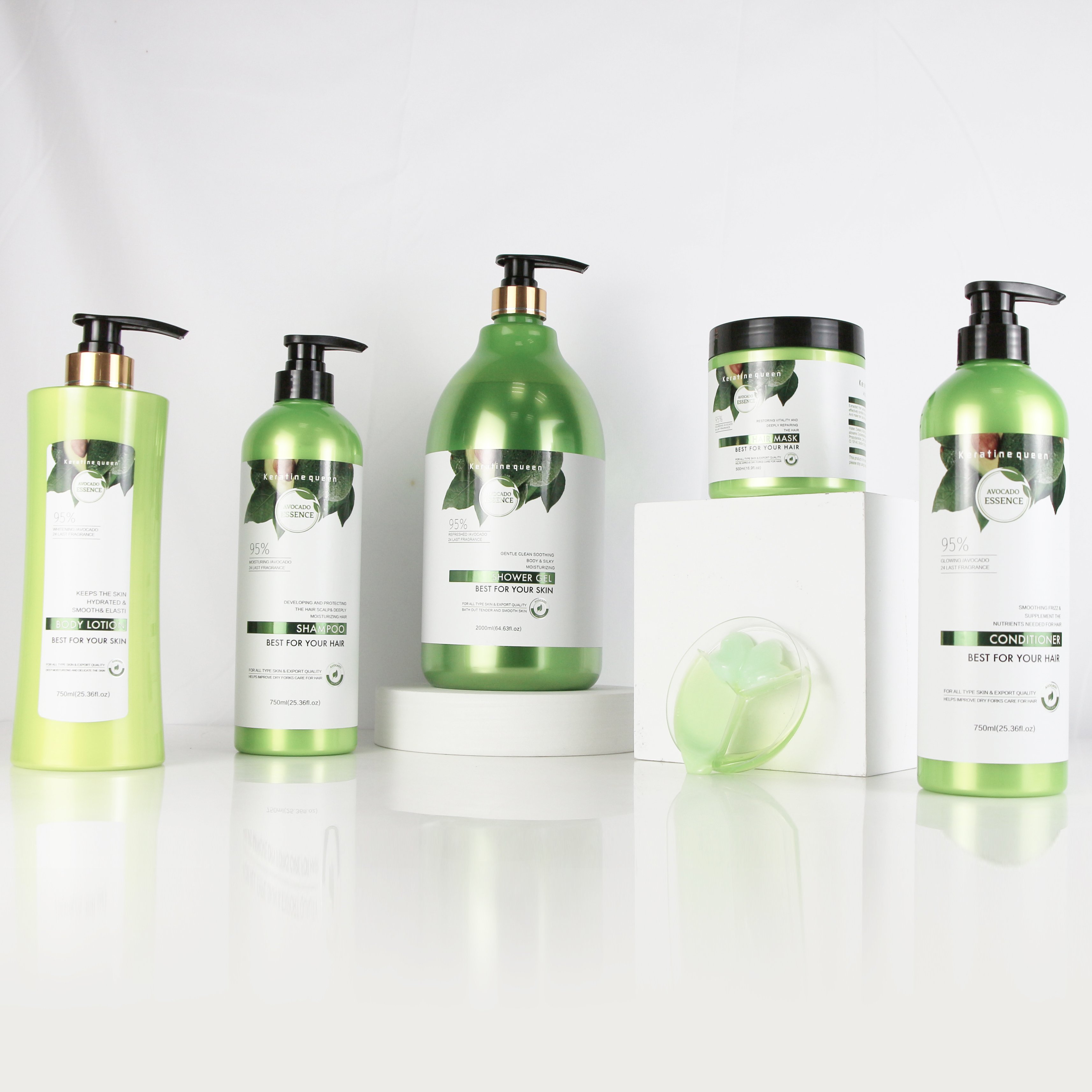 Private Label Refreshing hair Sulfate Free Shea Butter Shampoo And Conditioner Set for damage hair