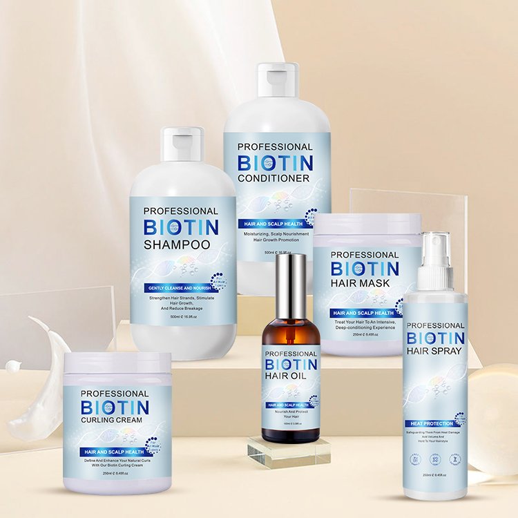 Private Label OEM Nature Organic Anti Hair Loss Hair Care High Nutrition Biotin Collagen Hair Shampoo