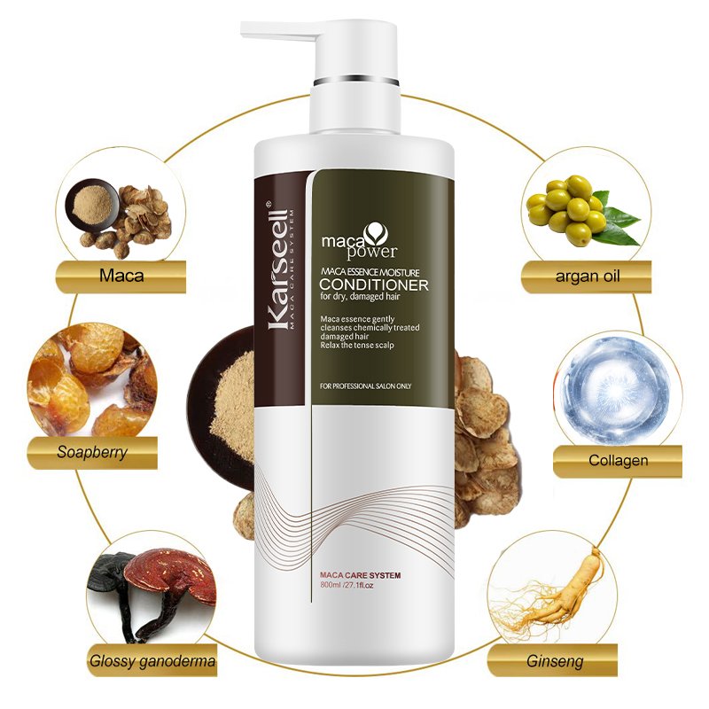 Karseell Coconut Conditioner damaged hair organic shampoo oil control hair shampoo and conditioner Set for men women