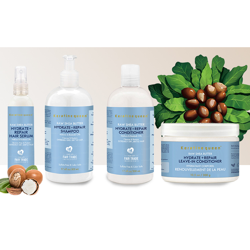 private label OEM ODM Nourishing Organic shea butter shampoo and conditioner