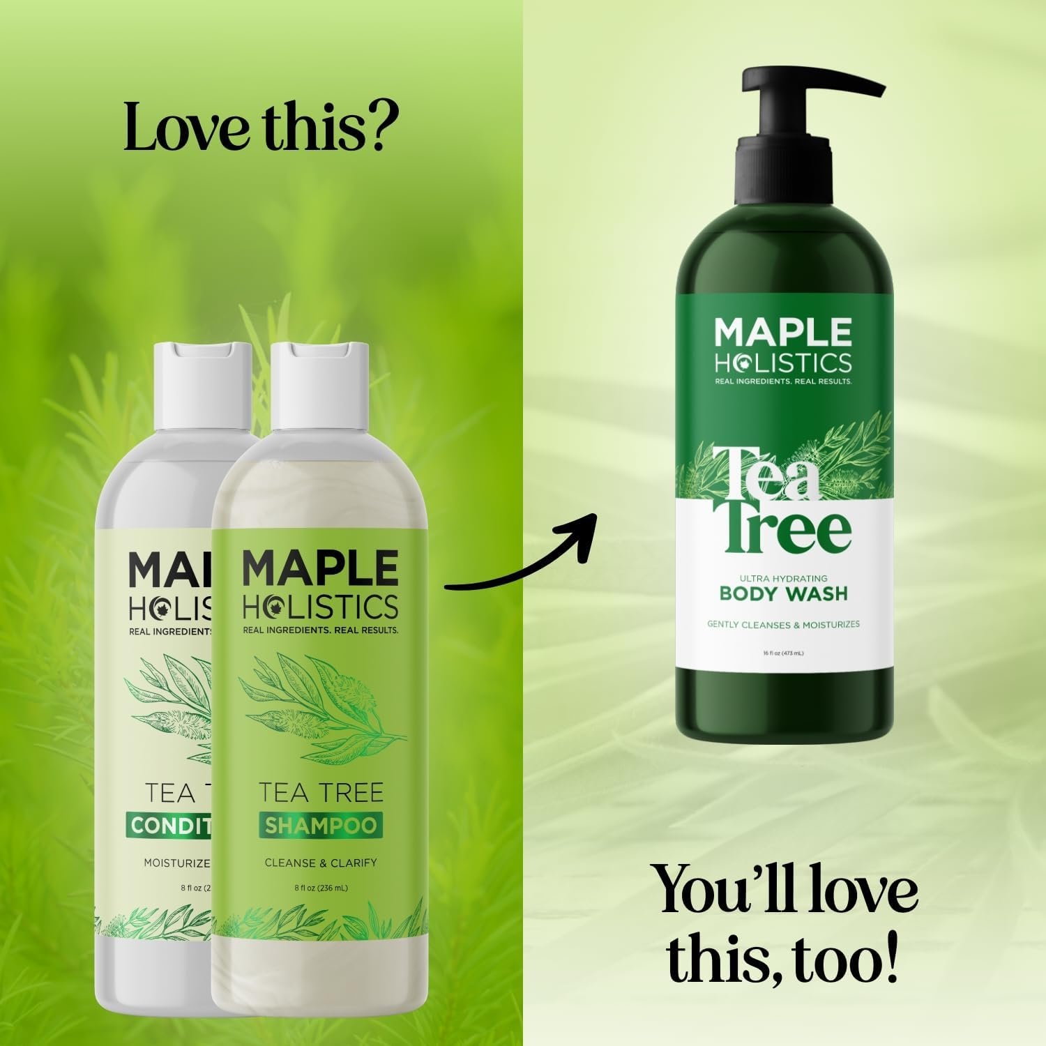 Tea Tree anti-hair loss rosemary shampoo hair care set hair growth moisturizing soft own factory OEM/ODM