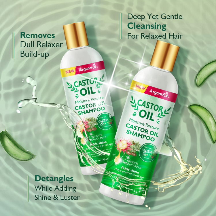 ARGANRRO Moisturizing Sulfate Free Hair Shampoo and Conditioner For 2C 3C 4C Curl Hair Grow & Restore