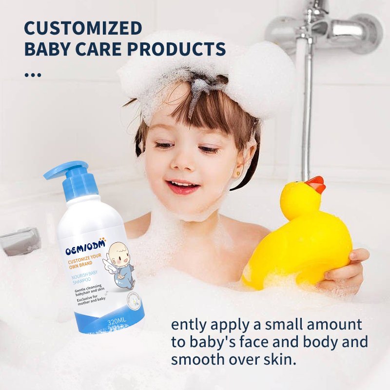 OEM/ODM Kids Products For Moisturize Nourish Curly Hair Care Organic Baby Wash Shampoo And Conditioner Set