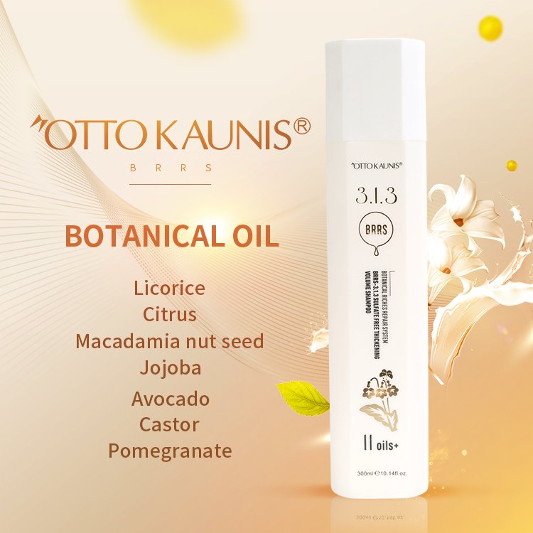 OTTO KEUNIS BRRS 300ml sulfate free super mild rich bubble hair thickening volume anti hair loss shampoo