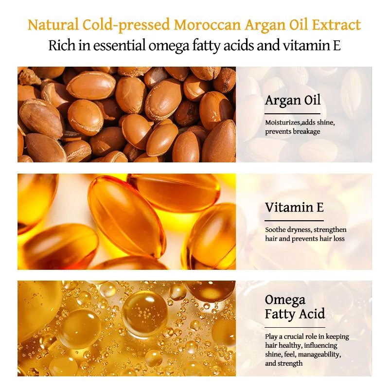 Aganoblycerum shampoos hair essential oil hair mask set Softener shampoo repair damaged washing suite spot