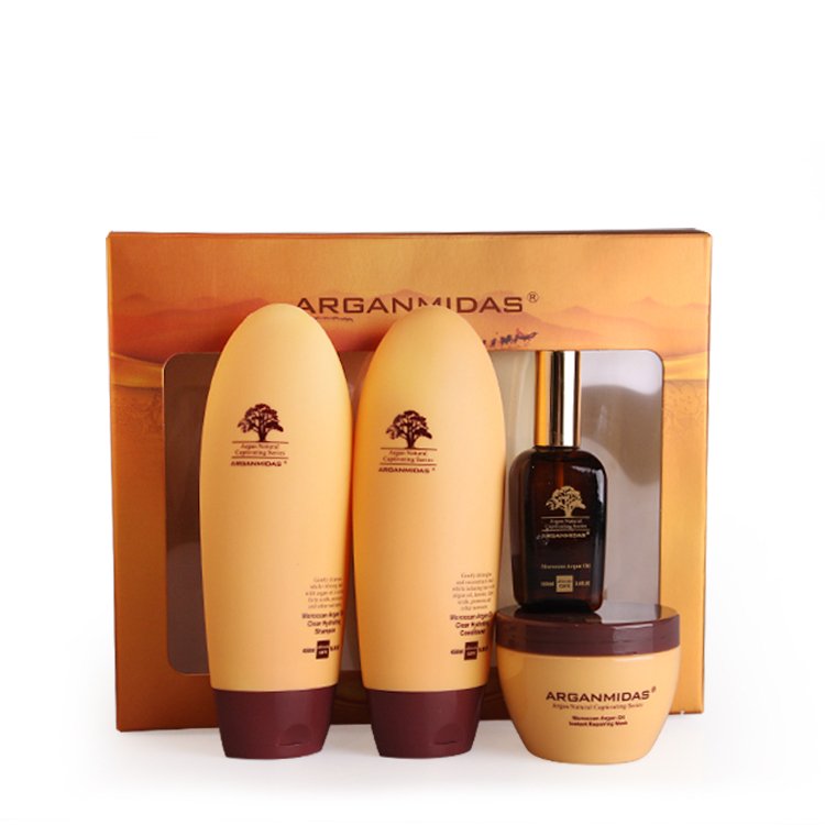 Arganmidas Professional Hair Care Product Organic Hair Repair Sulfate Free Moroccan Argan Oil Shampoo And Conditioner Set