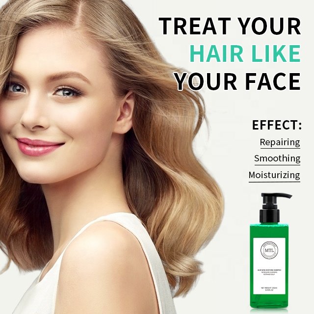 OEM Shampoo For Sensitive Scalp Soothing Scalp Plant Extract Formula Organic Aloe Shampoo For Hair