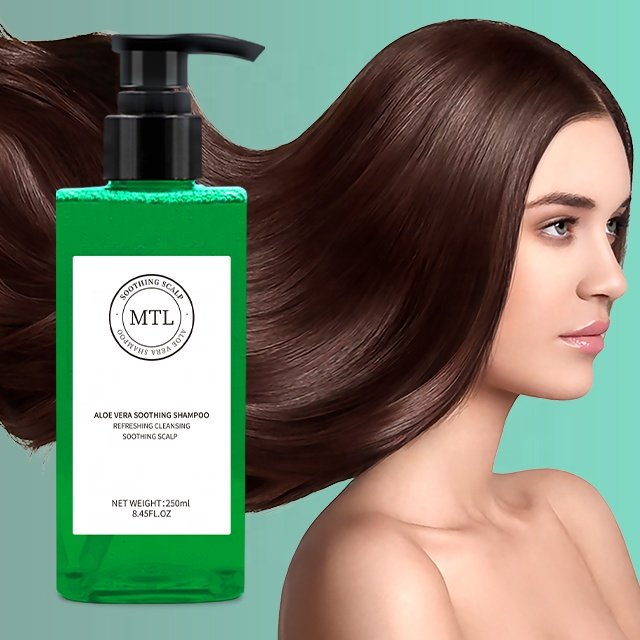 OEM Shampoo For Sensitive Scalp Soothing Scalp Plant Extract Formula Organic Aloe Shampoo For Hair