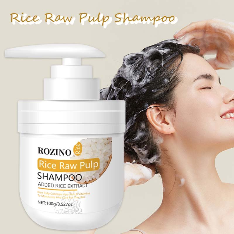 Rice milk shampoo, strong oil control, strengthening hair roots, gentle nourishment, and anti-hair loss shampoo