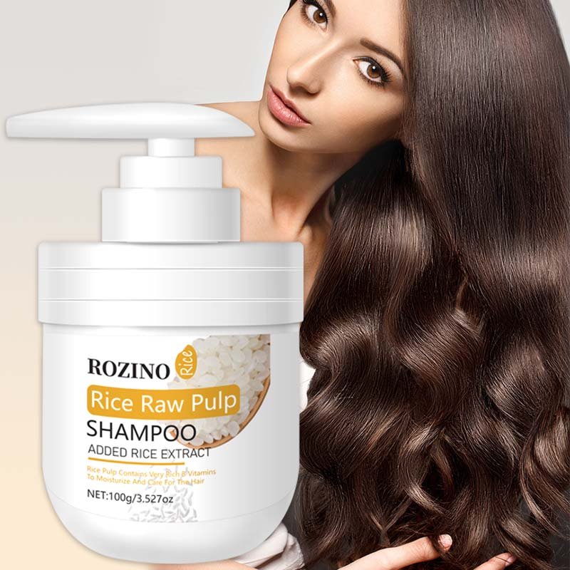 Rice milk shampoo, strong oil control, strengthening hair roots, gentle nourishment, and anti-hair loss shampoo