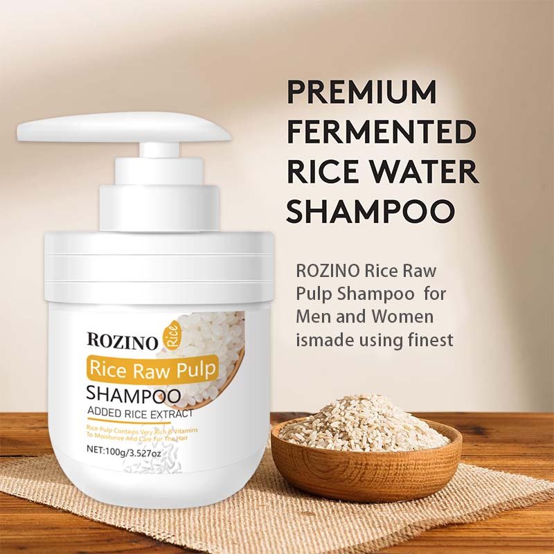 Rice milk shampoo, strong oil control, strengthening hair roots, gentle nourishment, and anti-hair loss shampoo