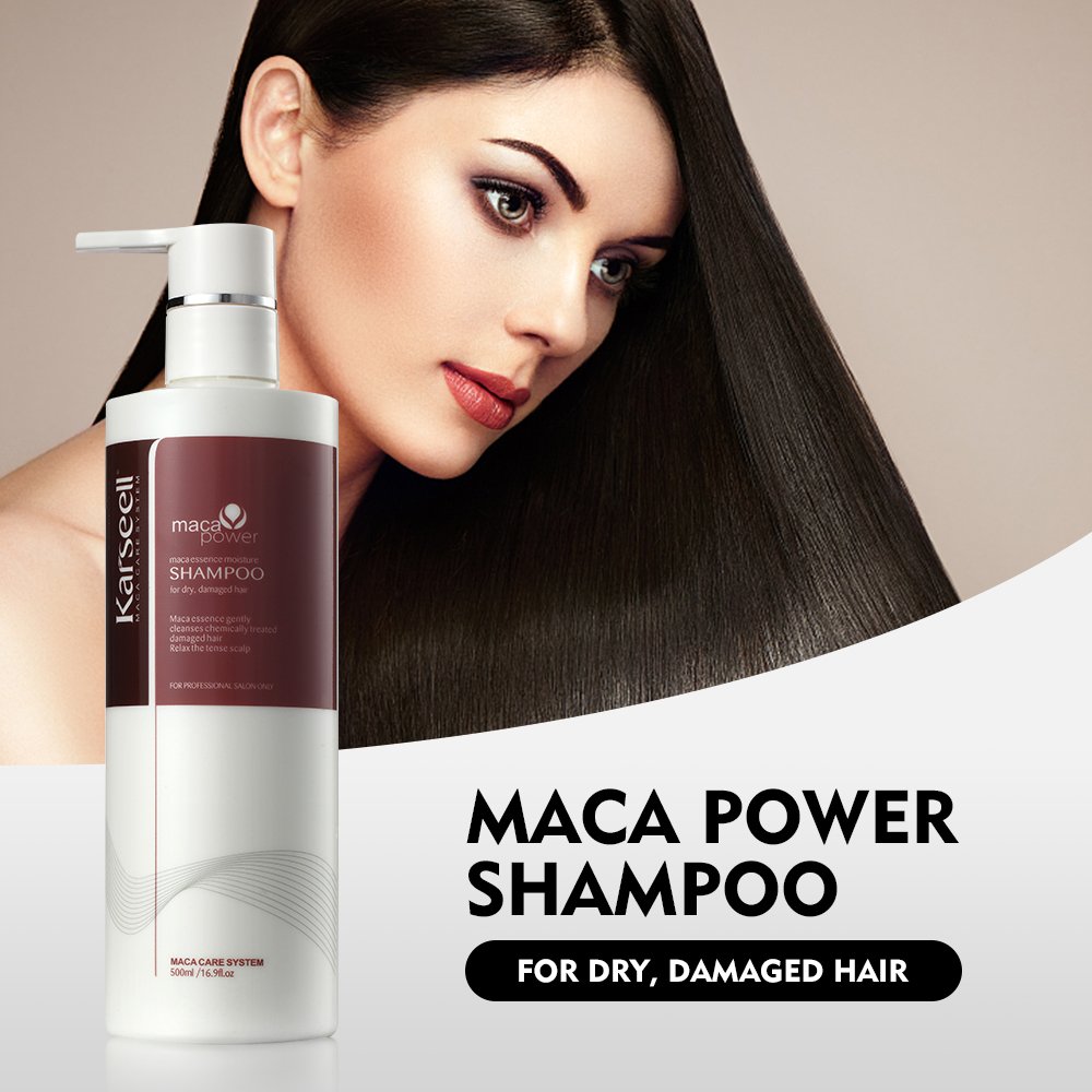 Karseell Refresh Hair Shampoo 500ML Maca Essence Moisture Smooth Shampoo Excellent For Care Hair