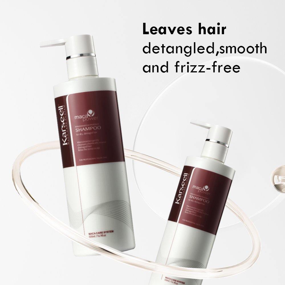 Karseell Refresh Hair Shampoo 500ML Maca Essence Moisture Smooth Shampoo Excellent For Care Hair
