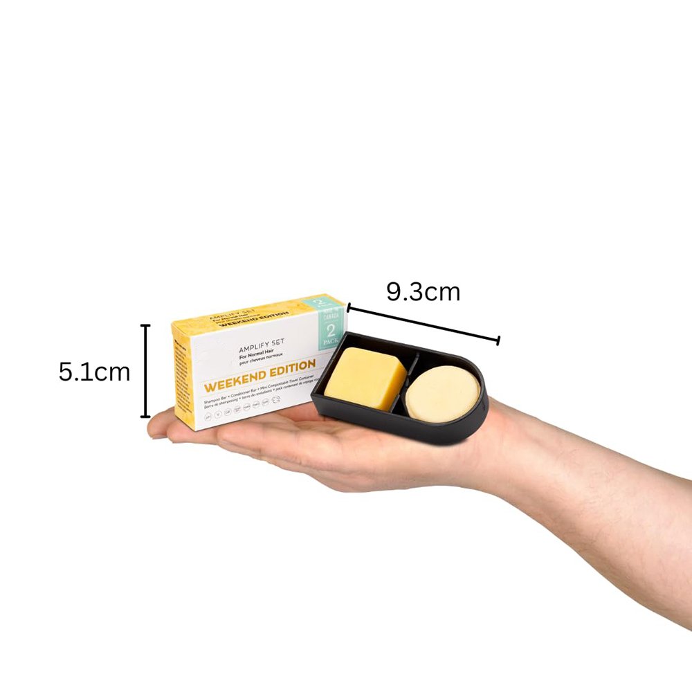Custom Tin Box Private Label Organic Solid Hair Citrus Rosemary Shampoo and Conditioner Bar Set