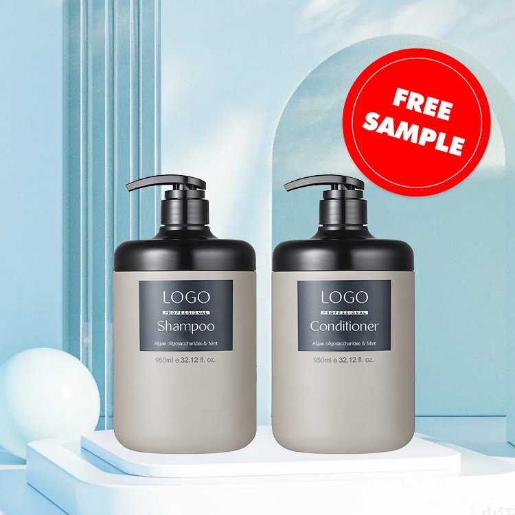 Private Label Hair Moisturizing Organic Algae Oligose And Mint Extract Shampoo Conditioner Sets for Men